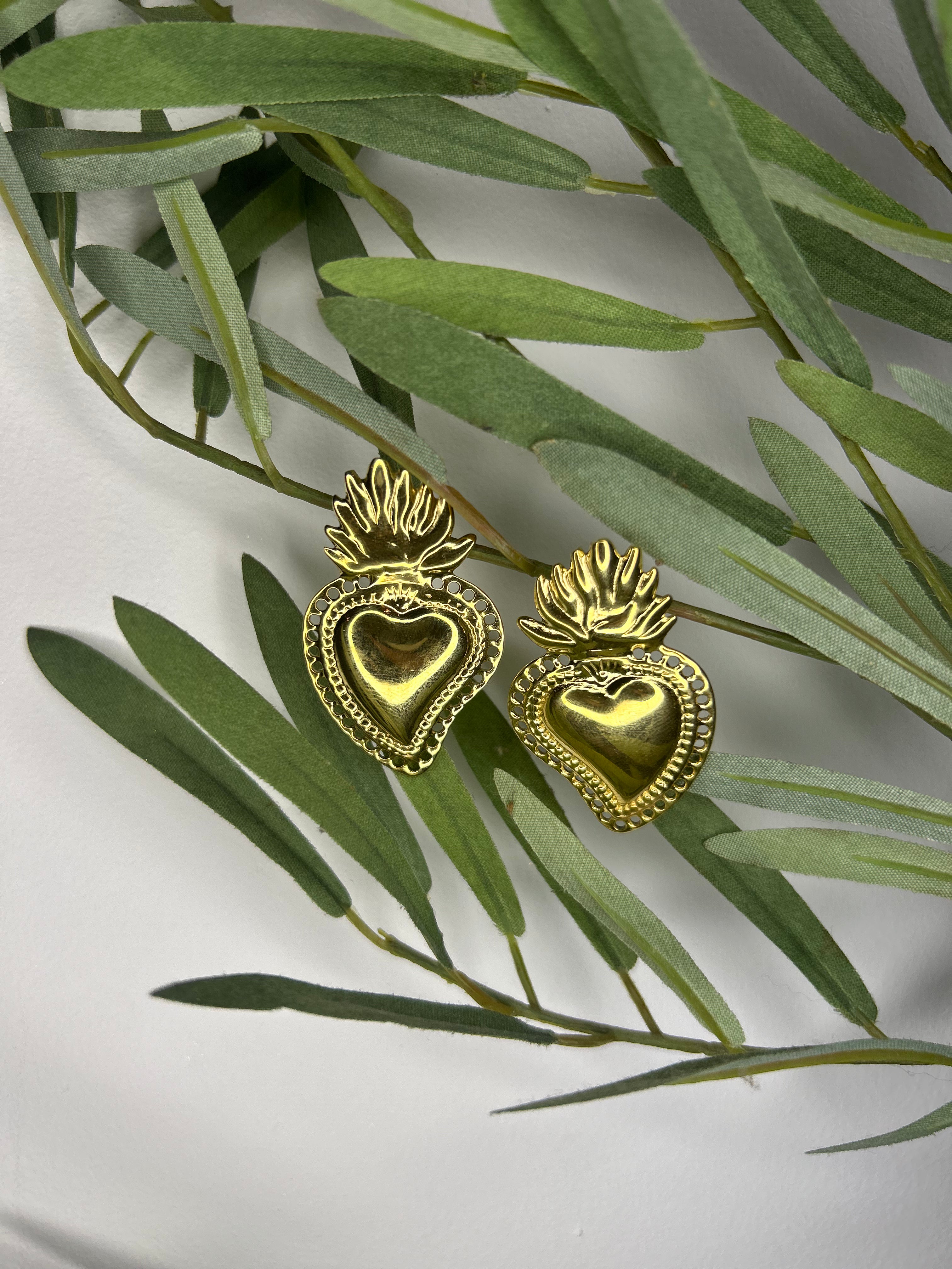 BOUCLES D'OREILLES SACRÉ COEUR